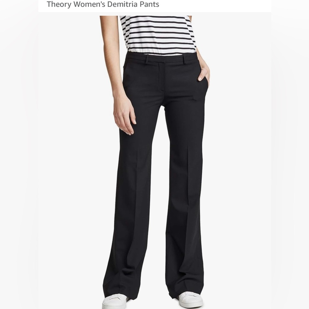 Theory Demetria Pants, black, size 4